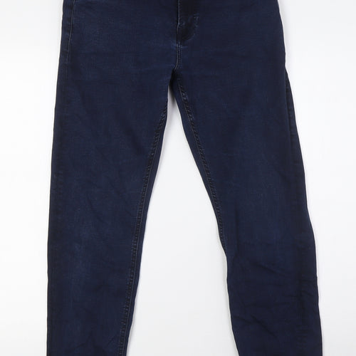 NEXT Mens Blue Cotton Straight Jeans Size 30 in L29 in Regular Zip