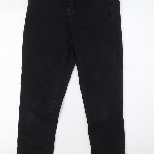 Oasis Womens Black Cotton Skinny Jeans Size 10 L25 in Regular Zip