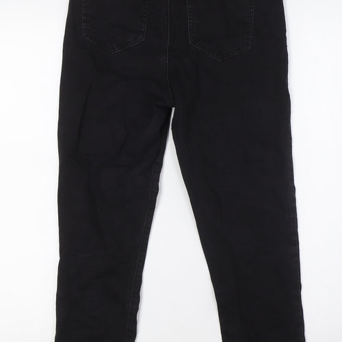 Oasis Womens Black Cotton Skinny Jeans Size 10 L25 in Regular Zip
