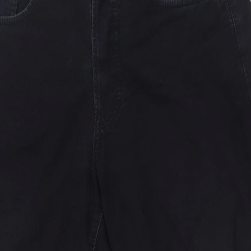 Josef Mens Black Cotton Straight Jeans Size 32 in L30 in Regular Button - Work wear