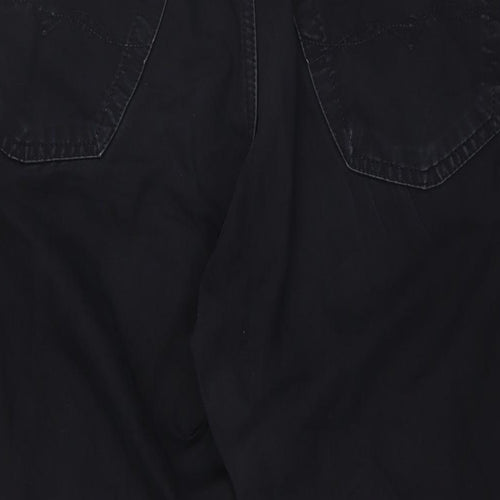 Josef Mens Black Cotton Straight Jeans Size 32 in L30 in Regular Button - Work wear