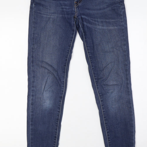 Levi's Womens Blue Cotton Skinny Jeans Size 26 L30 in Regular Zip