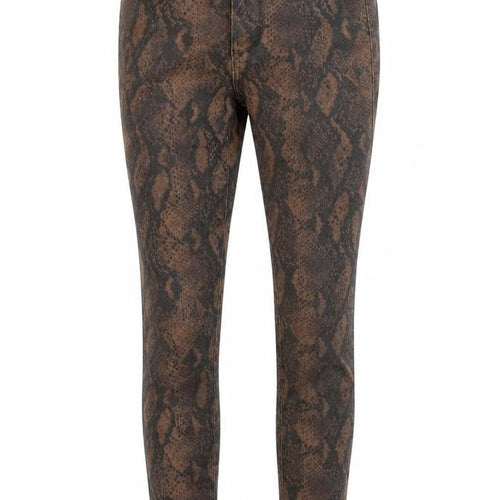 Paige Womens Brown Animal Print Cotton Sweatpants Trousers Size 24 in L30 in Regular Zip