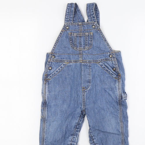 Gap Boys Blue Cotton Dungaree One-Piece Size 6-9 Months