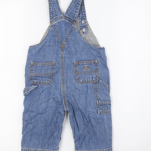 Gap Boys Blue Cotton Dungaree One-Piece Size 6-9 Months