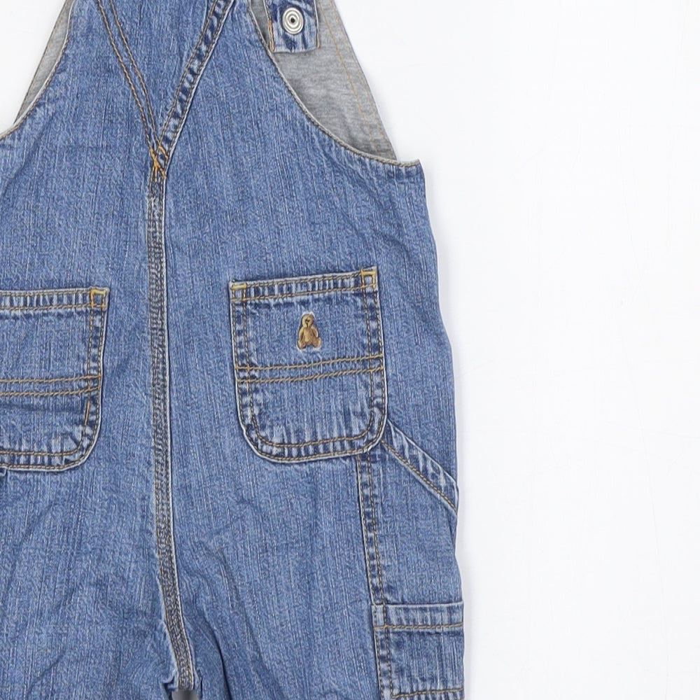 Gap Boys Blue Cotton Dungaree One-Piece Size 6-9 Months