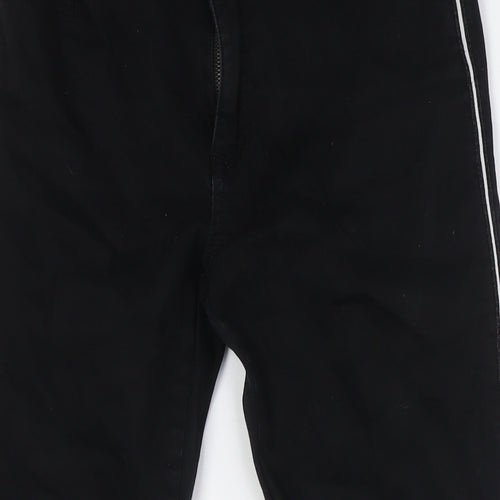Blue fire Womens Black Cotton Skinny Jeans Size 29 in L29 in Regular Zip - Strip Down Side