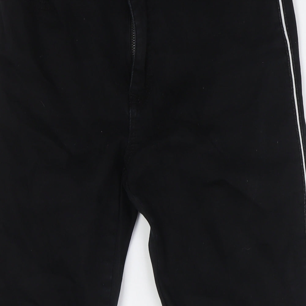 Blue fire Womens Black Cotton Skinny Jeans Size 29 in L29 in Regular Zip - Strip Down Side