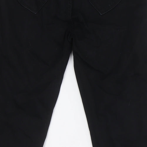 Blue fire Womens Black Cotton Skinny Jeans Size 29 in L29 in Regular Zip - Strip Down Side