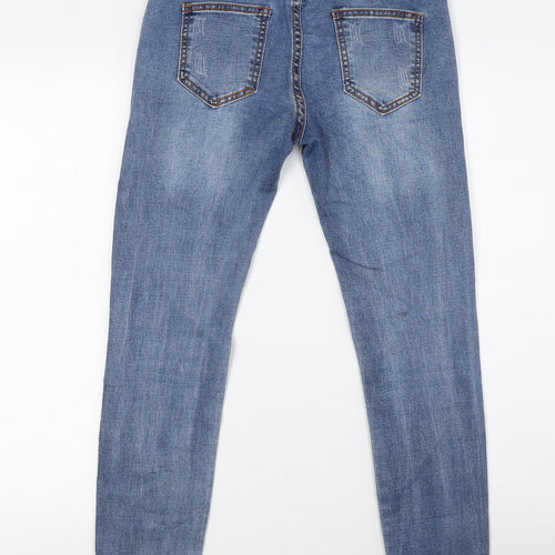 Jeans Signature Womens Blue Cotton Skinny Jeans Size 28 in L27 in Regular Zip - Pearls