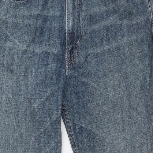 Levi's Mens Blue Cotton Straight Jeans Size 34 in L32 in Regular Zip