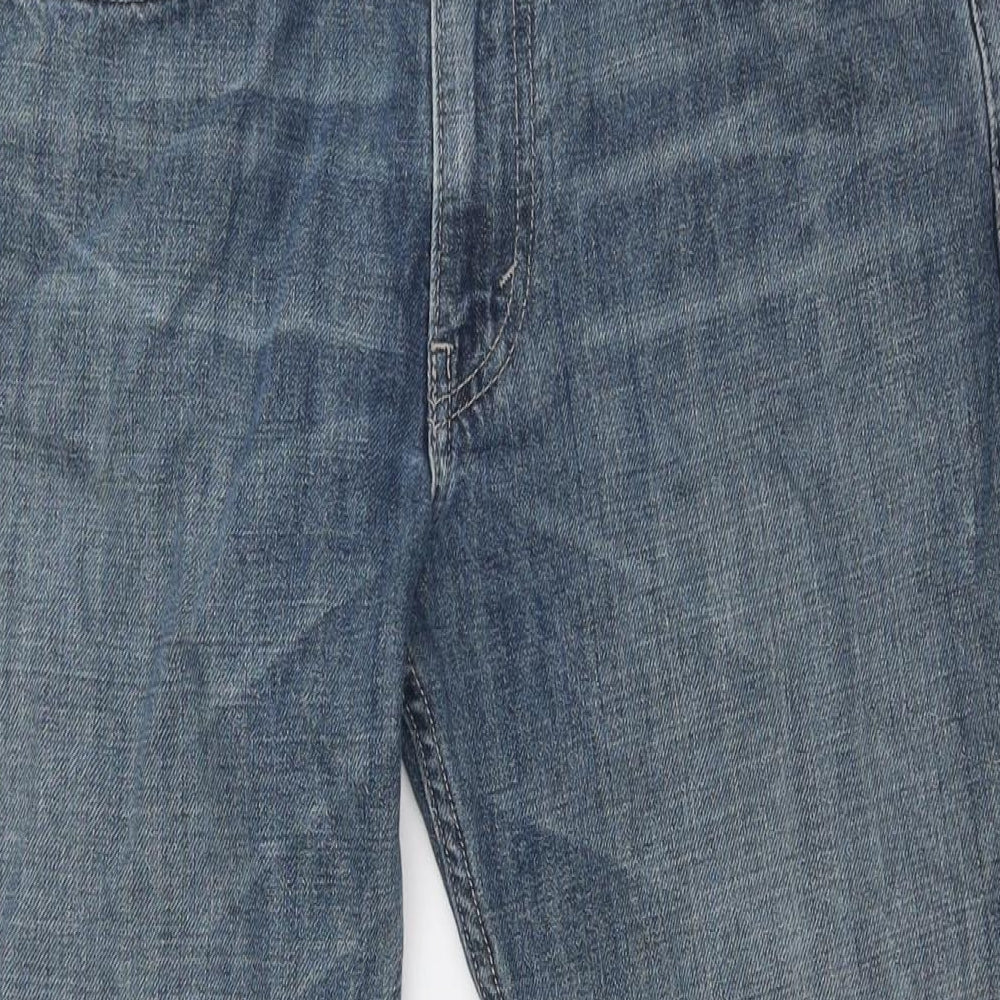 Levi's Mens Blue Cotton Straight Jeans Size 34 in L32 in Regular Zip