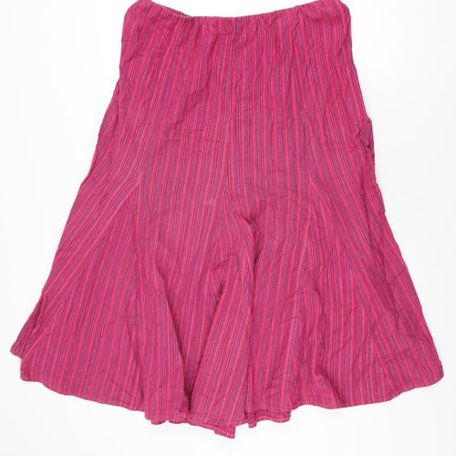 EWM Womens Pink Cotton Swing Skirt Size 18