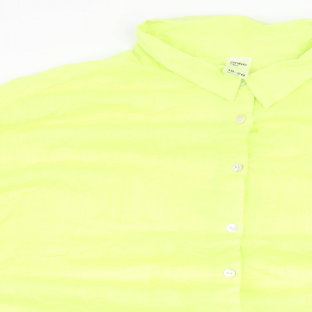 Anko Womens Yellow Cotton Cover Up Size 18 - Size 18-20