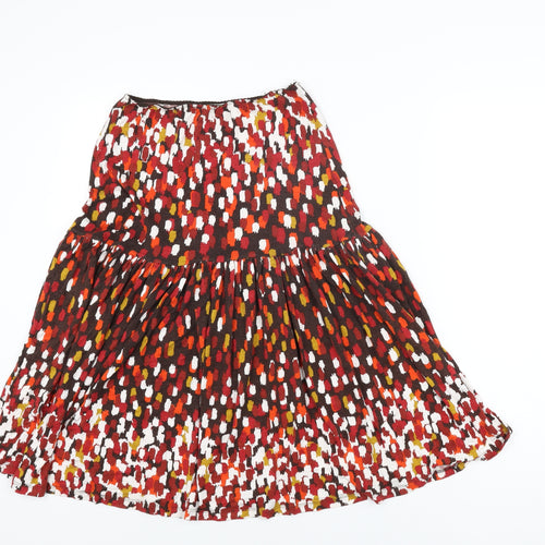 Precis Womens Multicoloured Geometric Viscose Flare Skirt Size 8