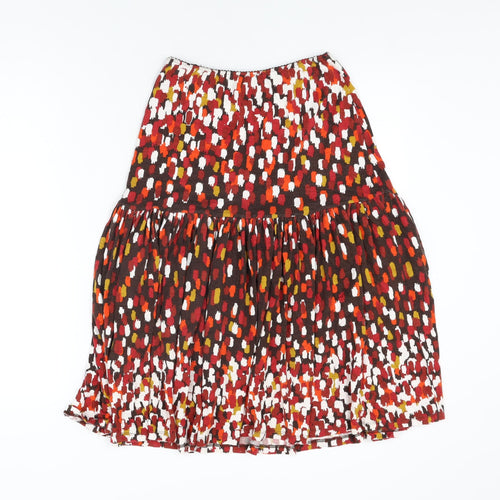 Precis Womens Multicoloured Geometric Viscose Flare Skirt Size 8