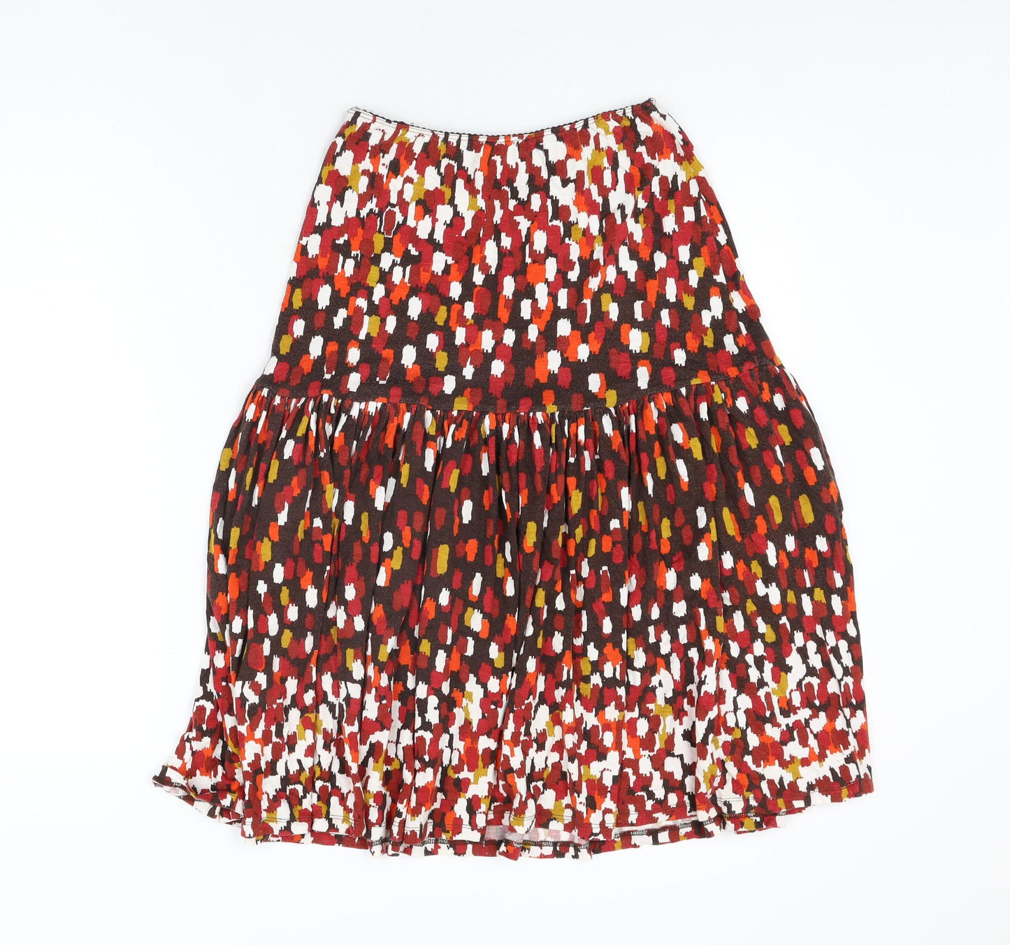 Precis Womens Multicoloured Geometric Viscose Flare Skirt Size 8