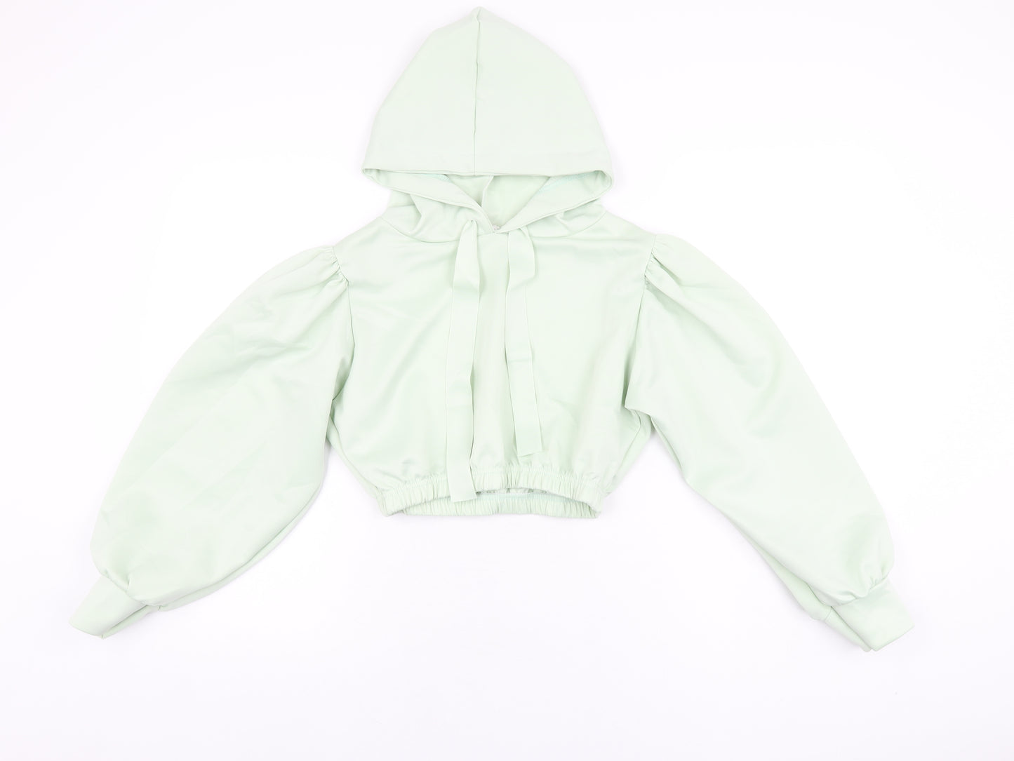 Style Plus Womens Green Polyester Pullover Hoodie Size S Pullover