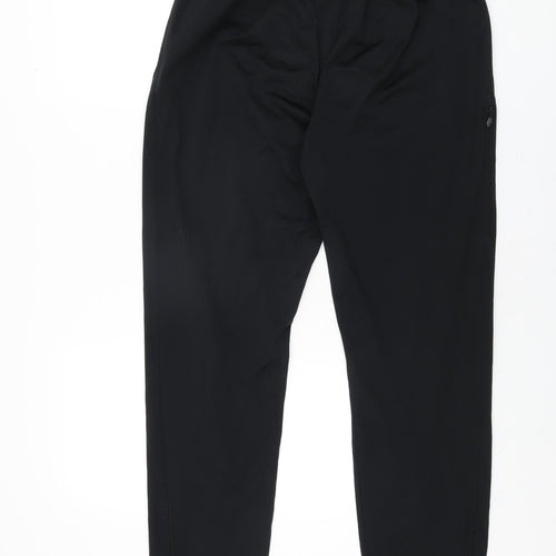 New Balance Mens Black Polyester Jogger Trousers Size XL L31 in Regular Drawstring