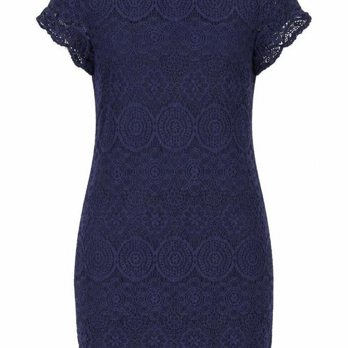 Laundry Womens Blue Floral Nylon Bodycon Size 10 Round Neck Zip