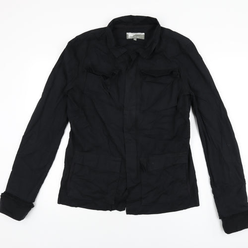 Politix Womens Black Jacket Coat Size S Zip