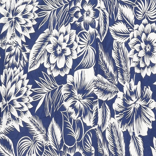 Marks and Spencer Womens Blue Floral Viscose Maxi Skirt Size 18