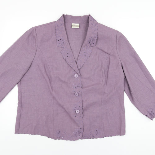 Eastex Womens Purple Jacket Size 20 Button