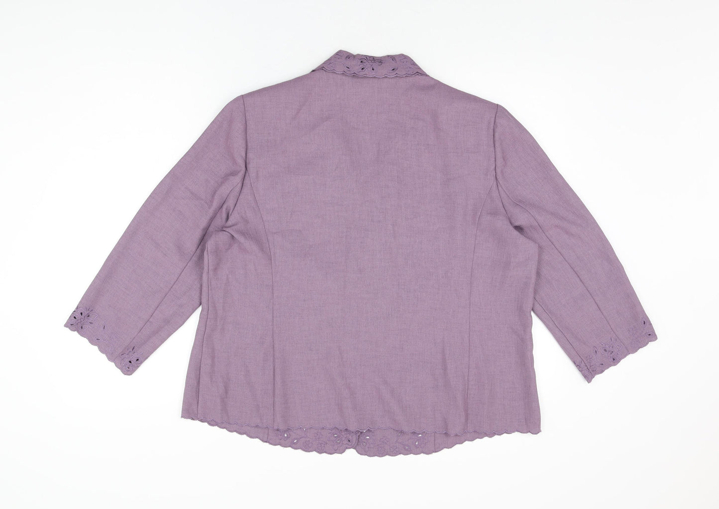 Eastex Womens Purple Jacket Size 20 Button