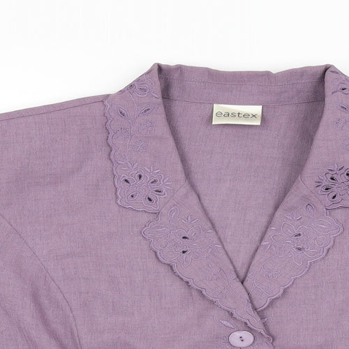 Eastex Womens Purple Jacket Size 20 Button