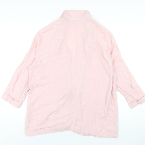 New Look Womens Pink Jacket Blazer Size 18 Button
