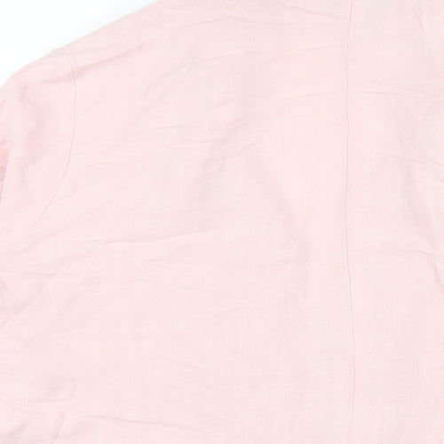 New Look Womens Pink Jacket Blazer Size 18 Button