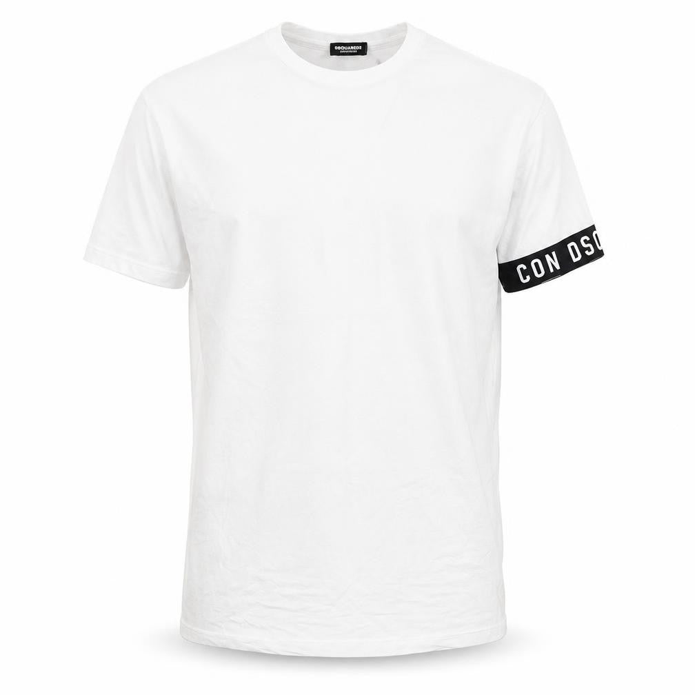 Dsquared2 Mens White Solid Cotton Pyjama Set Size M Pullover