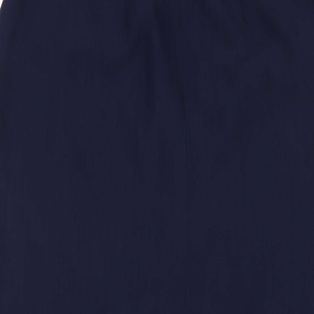 Jumper Womens Blue Polyester Straight & Pencil Skirt Size 12 Zip