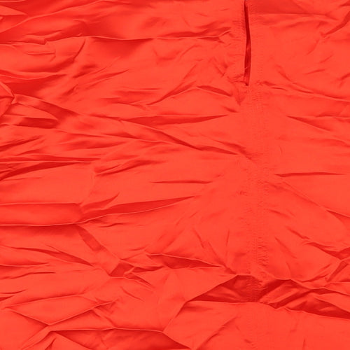 Marks and Spencer Womens Red Polyester Basic Blouse Size 20 Round Neck