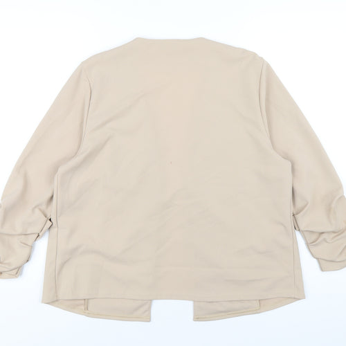 Lipsy Womens Beige Jacket Size 16