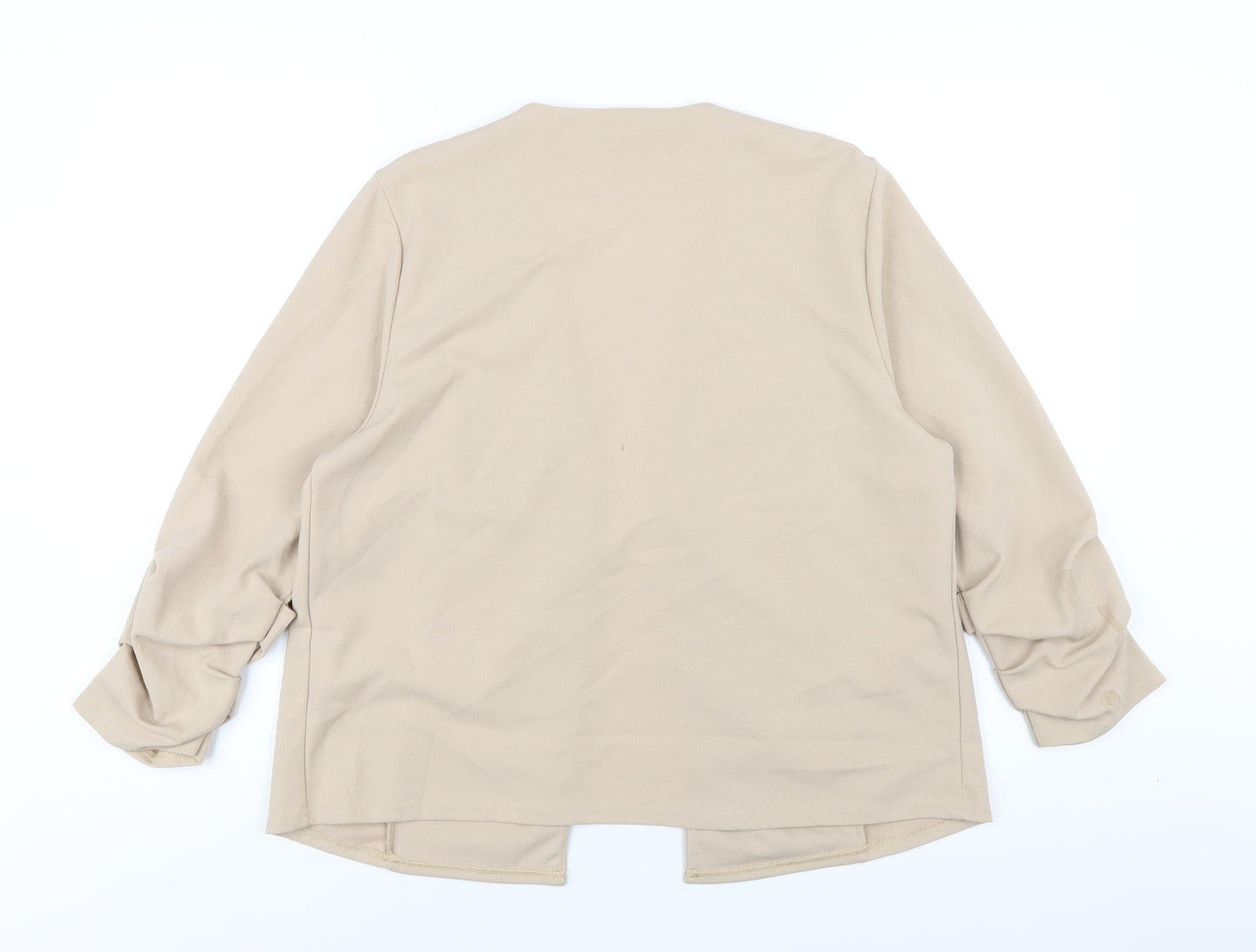 Lipsy Womens Beige Jacket Size 16