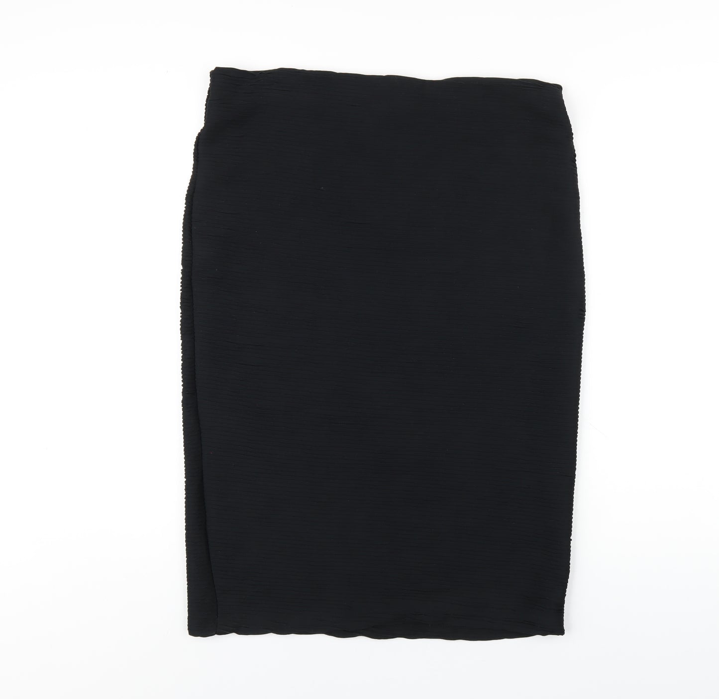 Dorothy Perkins Womens Black Polyester Straight & Pencil Skirt Size 16