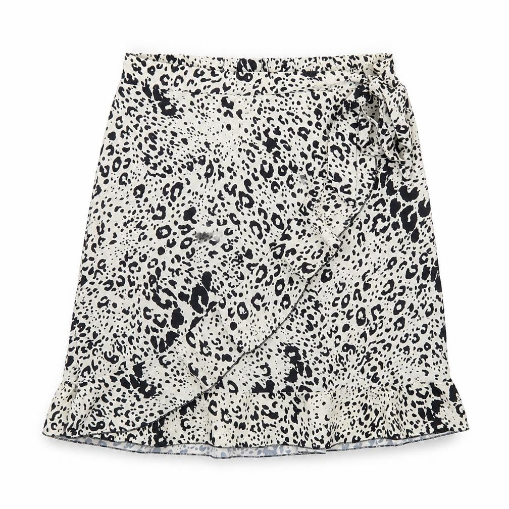 Nasty Gal Womens Ivory Geometric Polyester A-Line Skirt Size 30 in