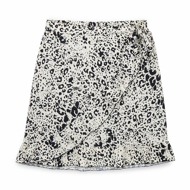 Nasty Gal Womens Ivory Geometric Polyester A-Line Skirt Size 30 in