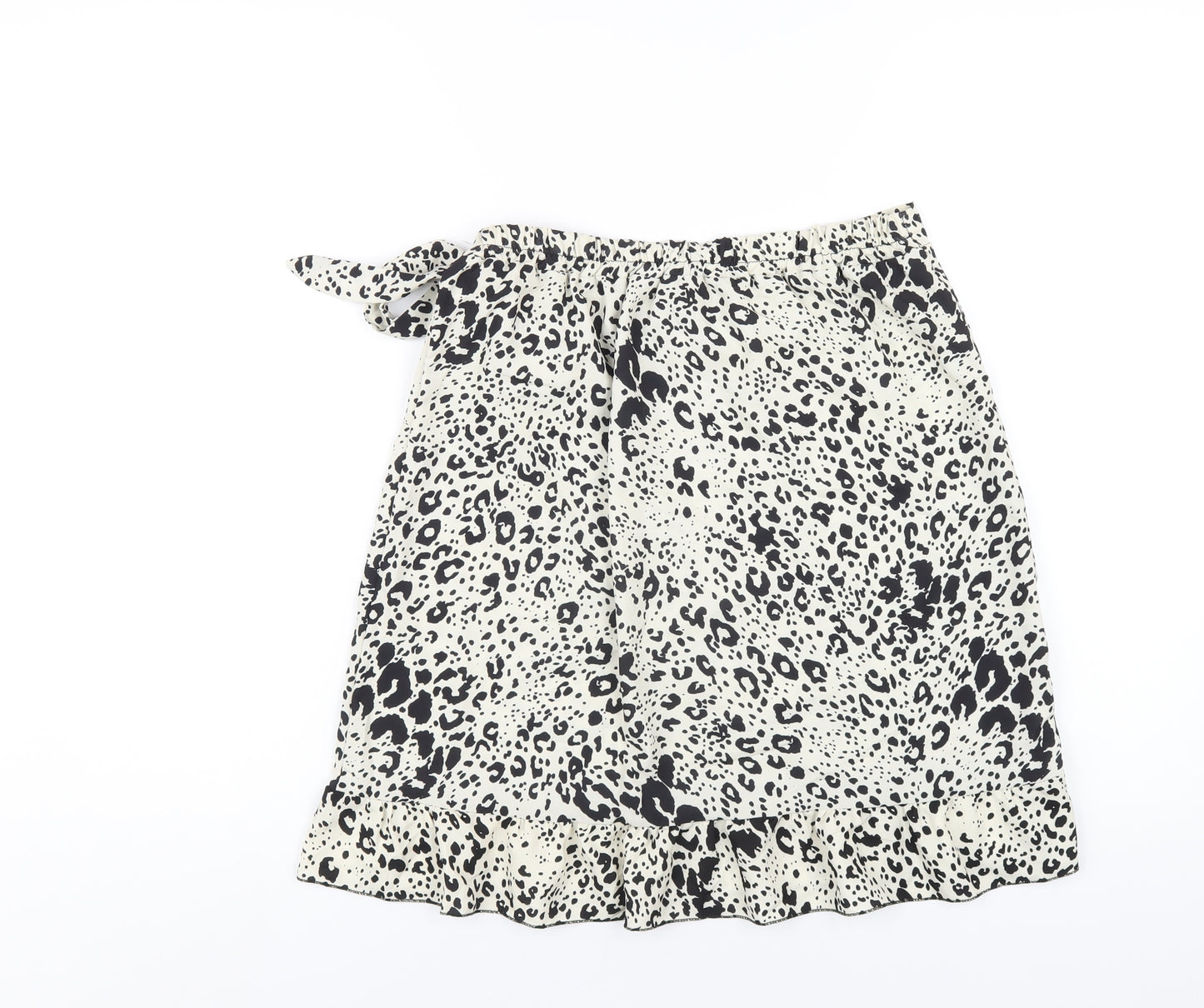 Nasty Gal Womens Ivory Geometric Polyester A-Line Skirt Size 30 in