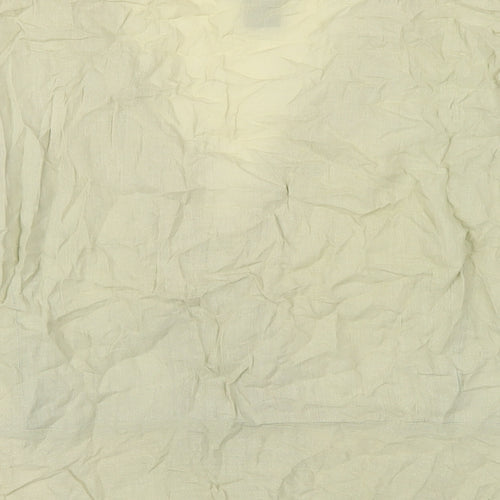 Venezia Womens Green Cotton Basic Button-Up Size 22 V-Neck