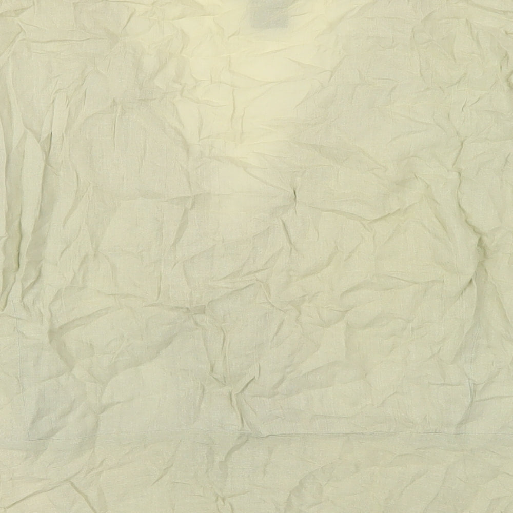 Venezia Womens Green Cotton Basic Button-Up Size 22 V-Neck