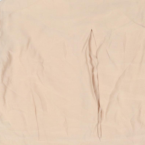 Marks and Spencer Womens Pink Viscose Basic Blouse Size 16 Round Neck