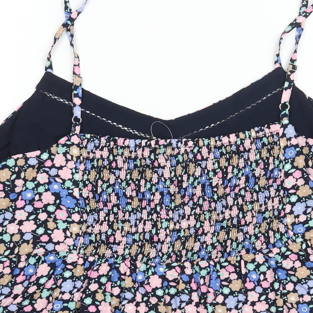 Marks and Spencer Womens Multicoloured Floral Viscose Camisole Blouse Size 20 V-Neck