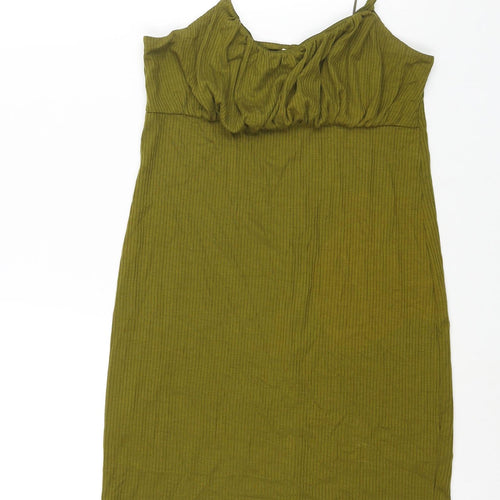 Urban Outfitters Womens Green Polyester Mini Size M Scoop Neck Pullover