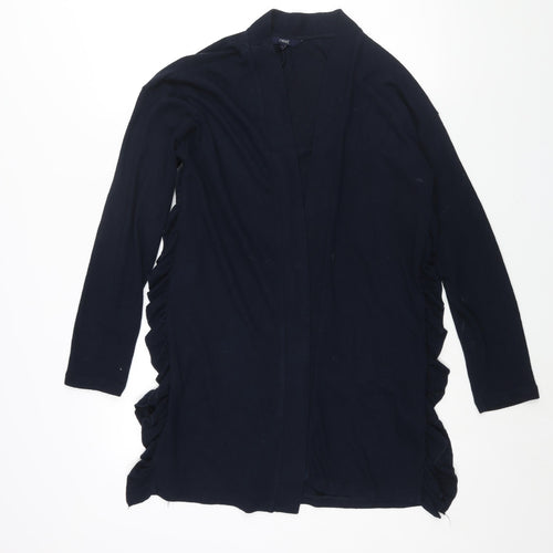 NEXT Womens Blue V-Neck Polyester Cardigan Jumper Size M - Frill