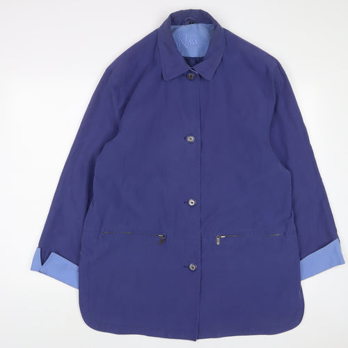 Klass Womens Purple Jacket Size 16 Zip - Zip Pockets