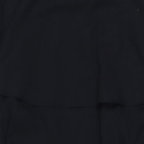 Antman Womens Black Jacket Size 14 Button - Belted