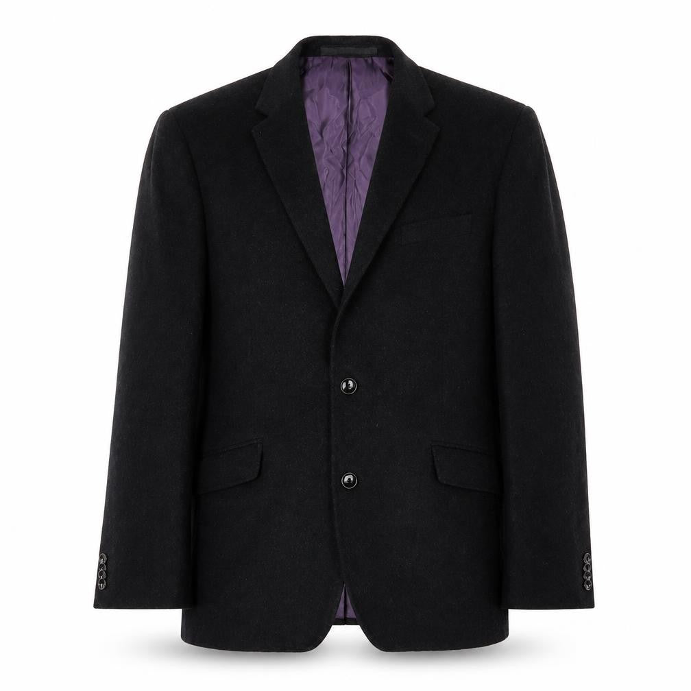 Front view of Marks & Spencer men’s grey wool jacket suit jacket, size 44, regular - inside pockets