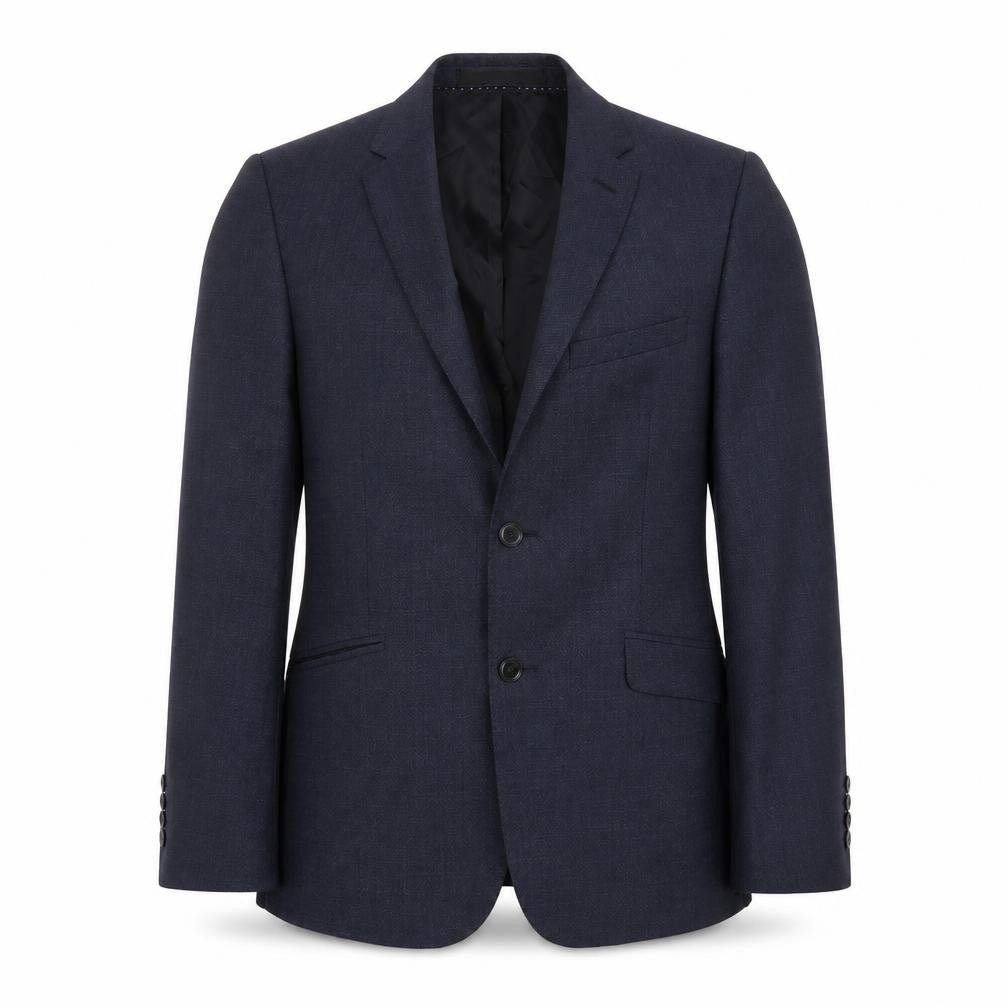 John Lewis Mens Blue Wool Jacket Suit Jacket Size 36 Regular - Inside pockets